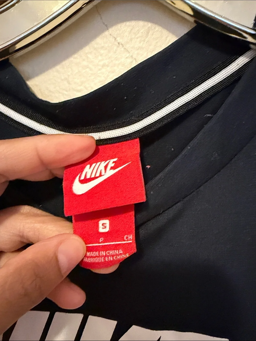 Nike Black Tank with White Swoosh Logo
